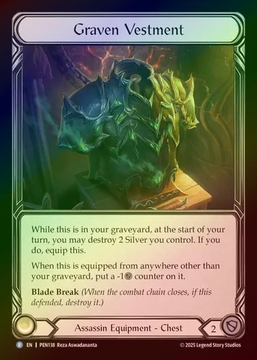 【CF】【EN】[Assassin] 死厳の祭服/Graven Vestment [PEN138-R]