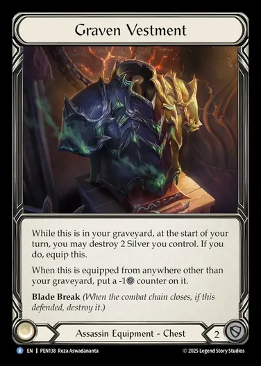 【EN】[Assassin] 死厳の祭服/Graven Vestment [PEN138-R]