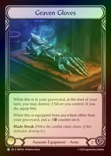 【CF】【EN】[Assassin] 死厳のグローブ/Graven Gloves [PEN139-R]