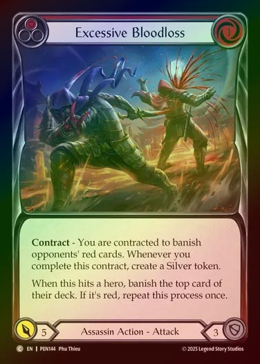 【RF】【EN】[Assassin] 溢れる流血/Excessive Bloodloss (red)  [PEN144-C]