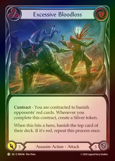 【RF】【EN】[Assassin] 溢れる流血/Excessive Bloodloss (blue)  [PEN146-C]