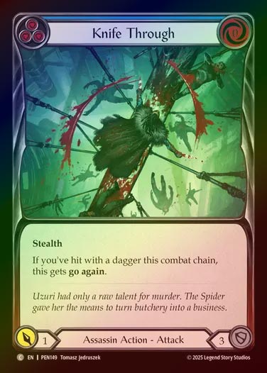 【RF】【EN】[Assassin] 短刀貫徹/Knife Through (blue)  [PEN149-C]