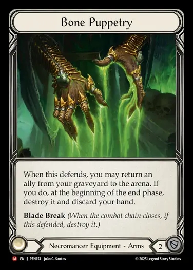 【EN】[Necromancer] 操骨術/Bone Puppetry [PEN151-M]