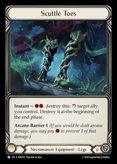 【EN】[Necromancer] 素早い軽骨/Scuttle Toes [PEN155-R]