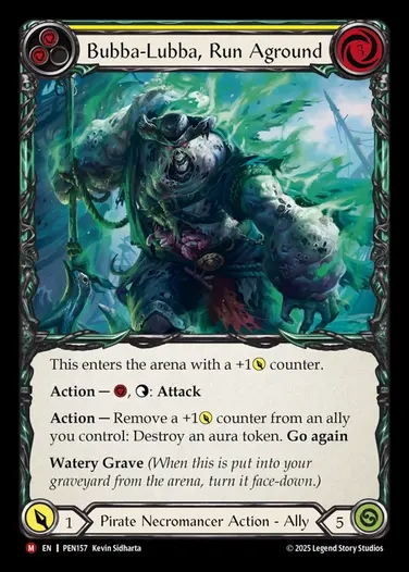 【EN】[Pirate Necromancer] 座礁のババラバ/Bubba-Lubba, Run Aground [PEN157-M]