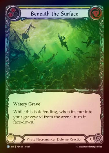 【RF】【EN】[Pirate Necromancer] 水面の下/Beneath the Surface (yellow)  [PEN158-R]
