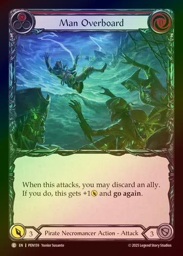 【RF】【EN】[Pirate Necromancer] 落水！/Man Overboard (red)  [PEN159-C]