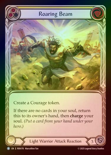 【RF】【EN】[Light Warrior] 喊声の光威/Roaring Beam (yellow)  [PEN178-R]