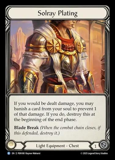 【EN】[Light] 陽麗のプレート/Solray Plating [PEN180-R]