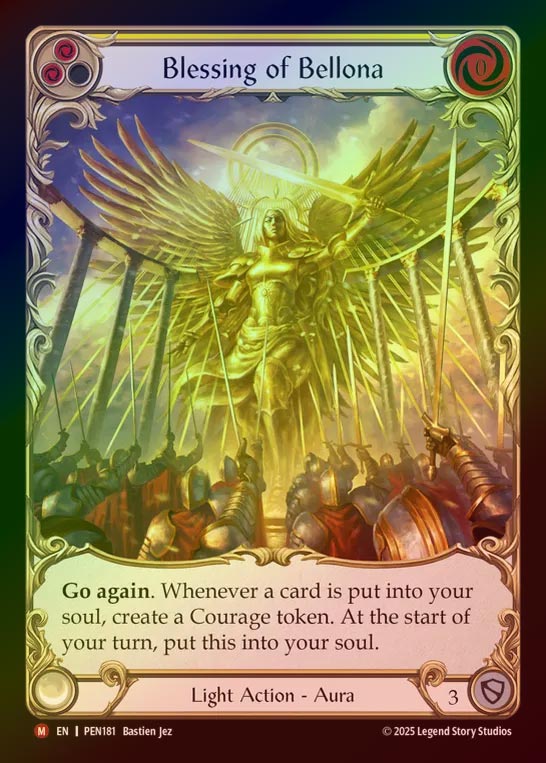 【CF】【EN】[Light] ベローナの祝福/Blessing of Bellona (Extended Art) [PEN181-M]