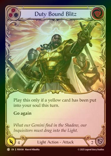 【RF】【EN】[Light] 忠義の突撃/Duty Bound Blitz (yellow)  [PEN184-C]