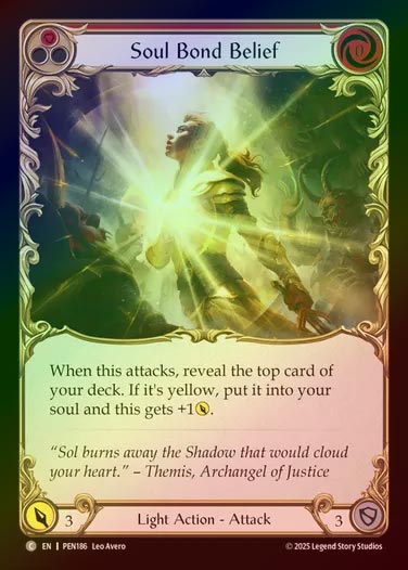 【RF】【EN】[Light] 結魂の絆/Soul Bond Belief (red)  [PEN186-C]