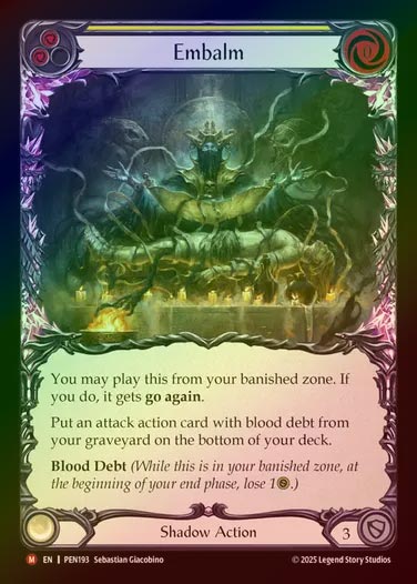 【RF】【EN】[Shadow] 不朽処理/Embalm [PEN193-M]