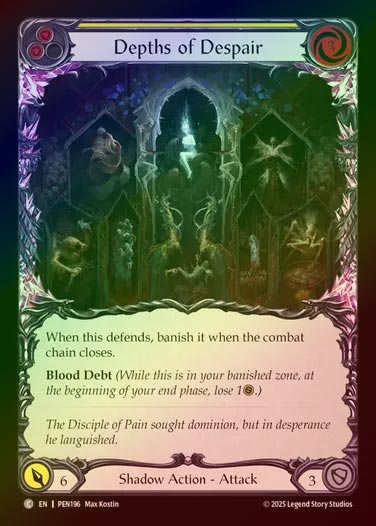 【RF】【EN】[Shadow] 絶望の底/Depths of Despair (yellow)  [PEN196-C]