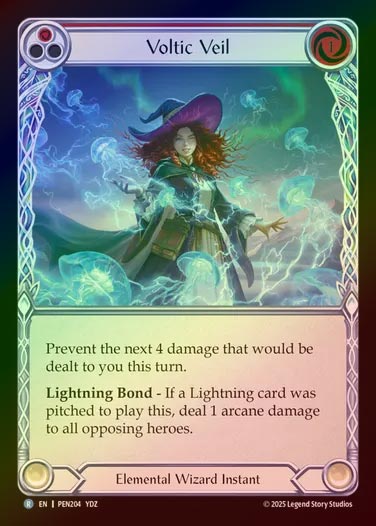 【RF】【EN】[Elemental Wizard] 装電幕/Voltic Veil (red)  [PEN204-R]