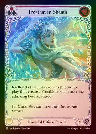 【RF】【EN】[Elemental] フロストヘイヴンの覆護/Frosthaven Sheath (red)  [PEN207-C]