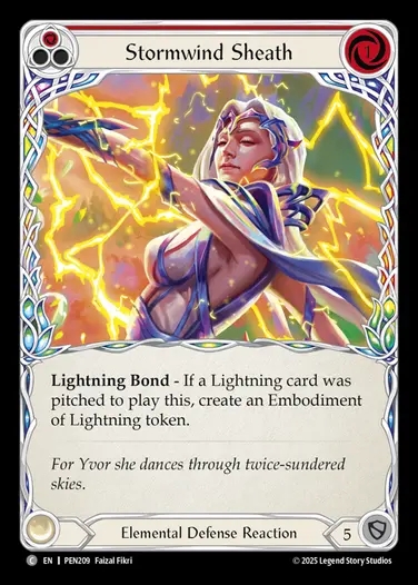 【EN】[Elemental] 嵐風の覆護/Stormwind Sheath (red)  [PEN209-C]