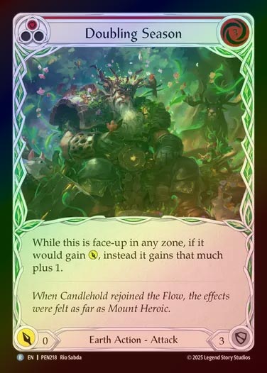 【RF】【EN】[Earth] 倍増の季節/Doubling Season (red)  [PEN218-R]