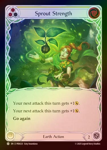 【RF】【EN】[Earth] 芽吹きの力/Sprout Strength (yellow)  [PEN223-C]