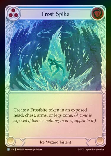 【RF】【EN】[Ice Wizard] 氷突/Frost Spike (blue)  [PEN226-R]