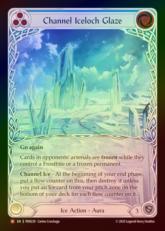 【CF】【EN】[Ice] 氷晶湖の導き/Channel Iceloch Glaze (Extended Art) [PEN229-M]