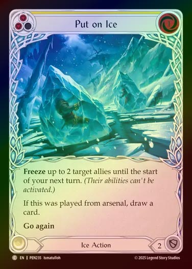 【RF】【EN】[Ice] 凍止/Put on Ice (yellow)  [PEN235-C]