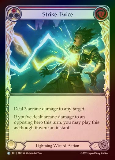 【RF】【EN】[Lightning Wizard] 双雷/Strike Twice (red)  [PEN238-R]