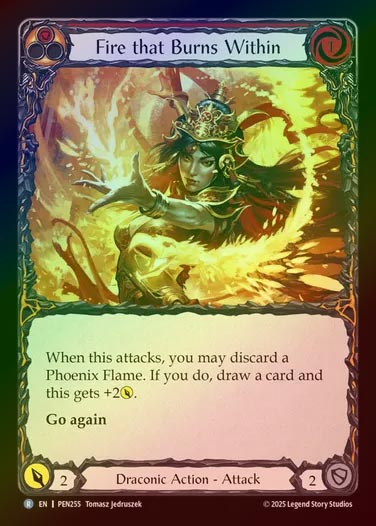 【RF】【EN】[Draconic] 血潮に燃ゆる/Fire that Burns Within (red)  [PEN255-R]