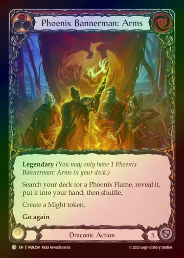 【RF】【EN】[Draconic] 不死鳥旗手：腕/Phoenix Bannerman: Arms (red)  [PEN259-C]