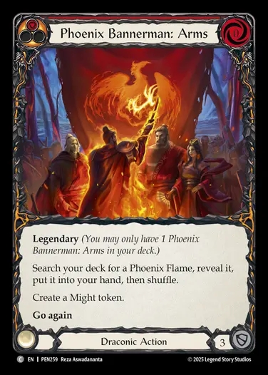 【EN】[Draconic] 不死鳥旗手：腕/Phoenix Bannerman: Arms (red)  [PEN259-C]