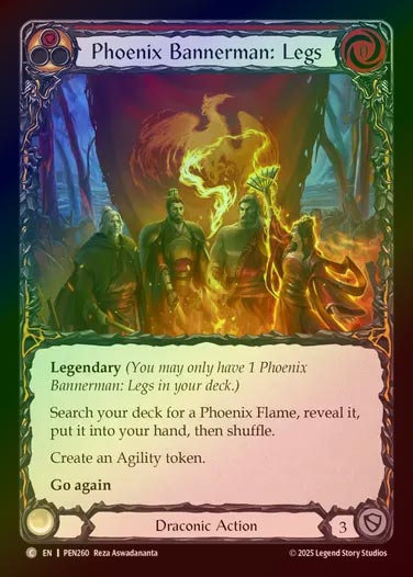 【RF】【EN】[Draconic] 不死鳥旗手：足/Phoenix Bannerman: Legs (red)  [PEN260-C]