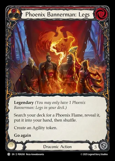 【EN】[Draconic] 不死鳥旗手：足/Phoenix Bannerman: Legs (red)  [PEN260-C]