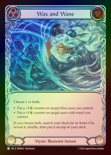 【RF】【EN】[Mystic Illusionist] 満ち欠け/Wax and Wane (blue)  [PEN263-R]