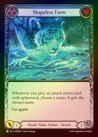 【RF】【EN】[Mystic Ninja] 無形の姿勢/Shapeless Form (blue)  [PEN264-R]