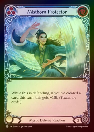 【RF】【EN】[Mystic] 霧生まれの防御/Mistborn Protector (blue)  [PEN271-C]