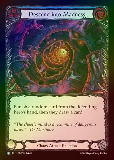 【RF】【EN】[Chaos] 狂気の底へ/Descend into Madness (blue)  [PEN278-R]