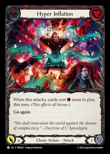 【EN】[Chaos] ハイパーインフレ/Hyper Inflation (red)  [PEN282-C]