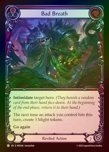 【RF】【EN】[Reviled] 邪悪な息吹/Bad Breath (red)  [PEN306-C]