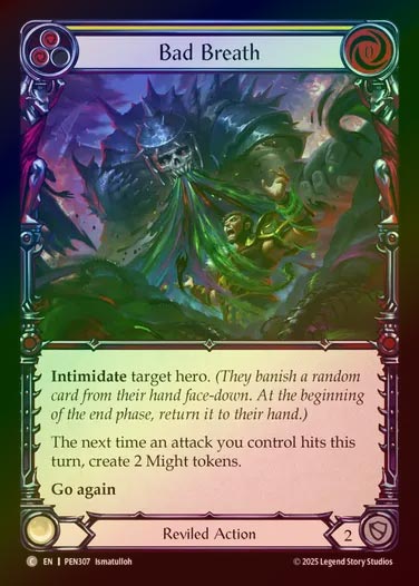 【RF】【EN】[Reviled] 邪悪な息吹/Bad Breath (yellow)  [PEN307-C]