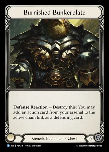 【EN】[Generic] 光艶の重鎧/Burnished Bunkerplate [PEN316-R]