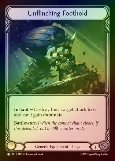 【CF】【EN】[Generic] 不屈の足固め/Unflinching Foothold [PEN318-R]