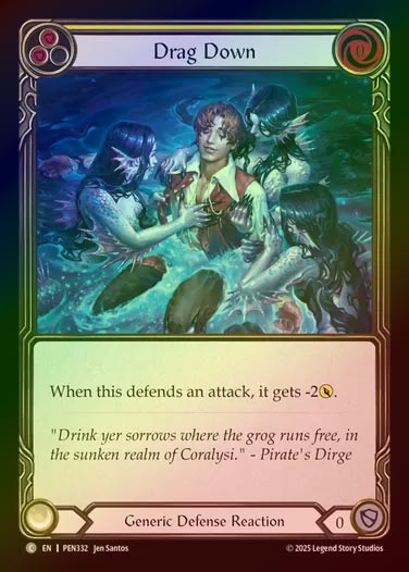 【RF】【EN】[Generic] 引き落とし/Drag Down (yellow)  [PEN332-C]