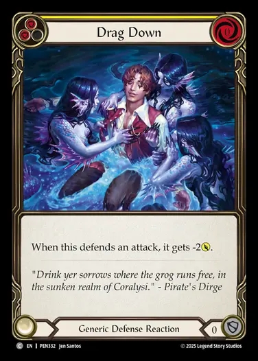 【EN】[Generic] 引き落とし/Drag Down (yellow)  [PEN332-C]