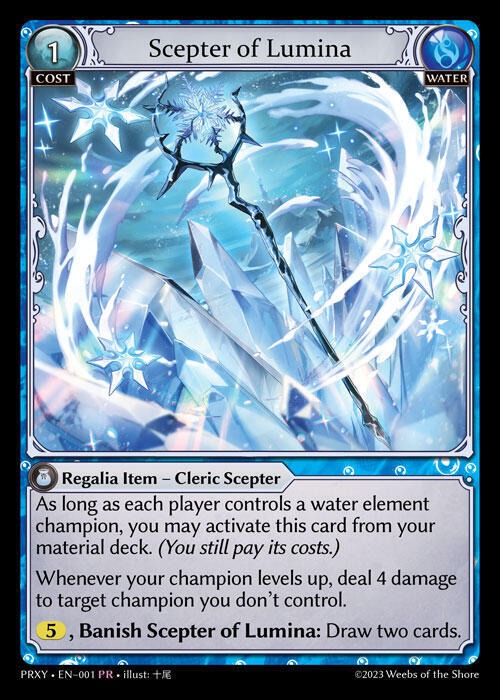 【旧テキスト版】[Water] Scepter of Lumina [PRXY-001-PR]