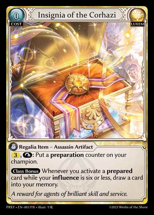 [Luxem] Insignia of the Corhazi [PRXY-003-PR]