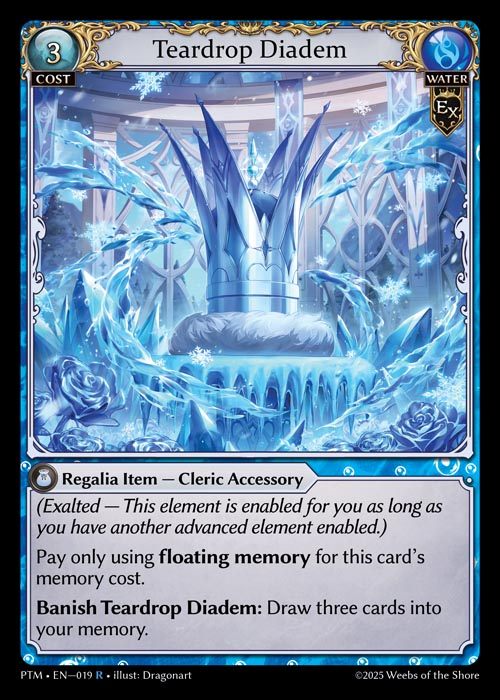 [Water] Teardrop Diadem [PTM019-R]