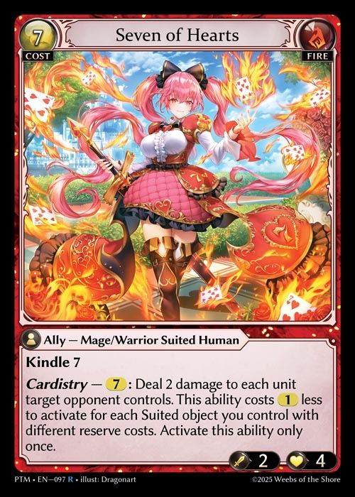 [Fire] Seven of Hearts [PTM097-R]
