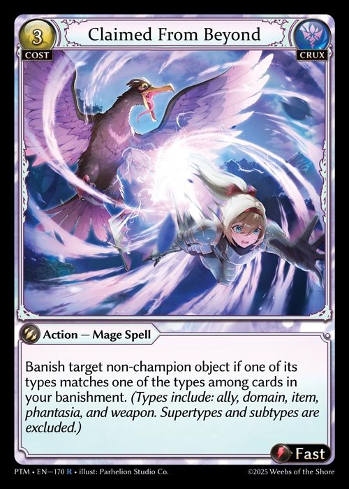 [Crux] Claimed From Beyond [PTM170-R]