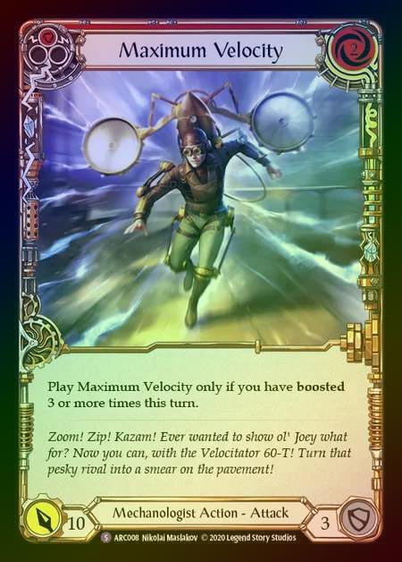 【RF】[Mechanologist] Maximum Velocity [UL-ARC008-S] Rainbow Foil