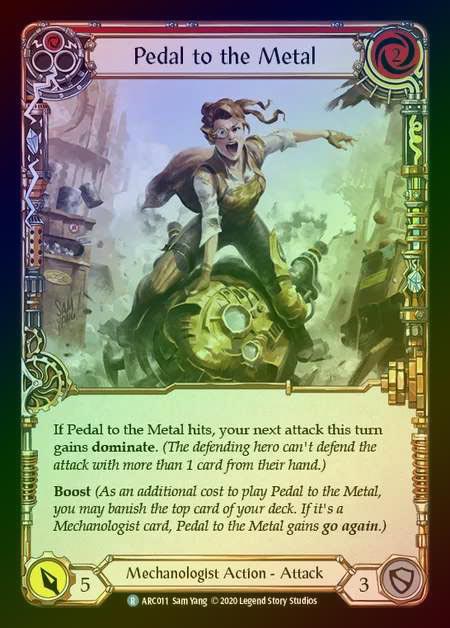 【RF】[Mechanologist] Pedal to the Metal [UL-ARC011-R] (red) Rainbow Foil